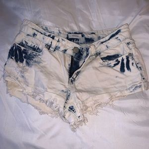 3/$15 distressed jean denim shorts